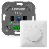 Ledvion - LED Dimmer 3-250W Incl Witte Afdekplaat - Universeel