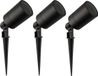 Ledvion - 3X LED Spotlight - GU10 - Zwart - 5W - IP65