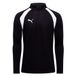 PUMA Maillot d'Entraînement teamFINAL Fermeture Éclair 1/4 - Noir/Blanc Enfant, pointure 140 cm