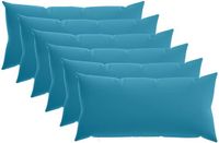 vidaXL - Kussensloop - 6 stuks - HEERLEN - Lichtblauw - 40 x 70 cm - Polyester