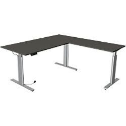 Kerkmann Zit-sta-bureau 10234413 Spaanplaat Antraciet, Zilver