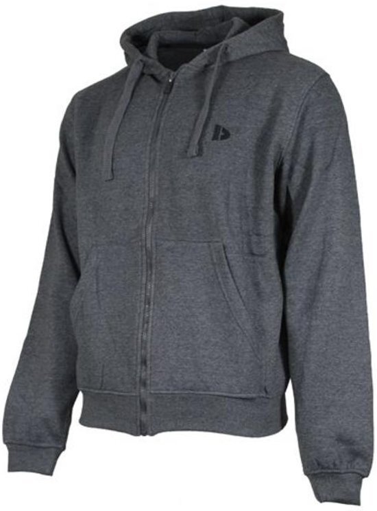 Donnay sweater met capuchon - Sportvest - Heren - Maat XXXL - Donker grijs gemÃƒÂªleerd