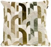 Merkloos Hartman Raya Olive Sierkussen 50x50x16 cm
