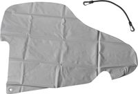 cartrend 10260 Universele disselafdekking voor aanhangers en caravans, met boxslot, grote uitvoering, disselkap, disselbeveiliging, trekhaak-afdekking, grijs