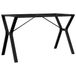 Pieds de table à manger cadre en Y 120x60x73 cm acier