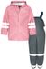Playshoes Kinderregenjas, Regenset, Tuinbroek Basic 408331 Rosa Polyester Unisex Kinderen Maat 80