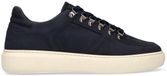 Manfield Heren Donkerblauwe Nubuck Sneakers Maat 46