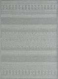 le tapis Calgary – tapis robuste au design moderne de style bohème, adapté à la cuisine et à la salle à manger, gris, 200 x 280 cm