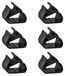 Peugeot Clips d'essuie-glace - Pour Peugeot 3008 et 5008 - Citroën C5 et DS7 - Plastique - 6 pièces