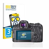 BROTECT Screenprotector 3 Stuks voor Canon EOS R6 Beschermglas transparant