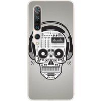 Xiaomi Bedrukt siliconen hoesje compatibel met Xiaomi Mi 10, Xiaomi Mi 10 Pro Skull music