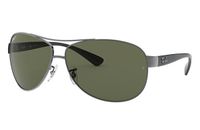 Ray-Ban RB3386 Piloot Zonnebril Unisex Zwart Metaal Gepolariseerde Lens Groen M/L