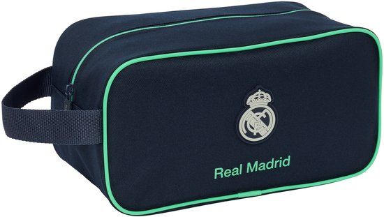 Real Madrid Schoenentas - Toilettas - Blauw - Polyester - 29 x 15 x 14 cm