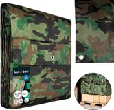 KOTARBAU® Afdekzeil - Polyethyleen - 8x10 m - Camouflage - 90 g/m² - Waterdicht