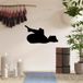 Stijlvol Zwart Metalen Wandaccessoire, 60 x 33 cm