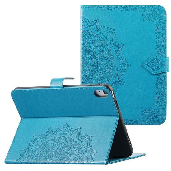 imoshion Tablet Hoes - Mandala Bookcase - Turquoise - Geschikt voor Apple iPad Air 11 inch (2024/2025/2026) / Air 5 (2022) / Air 4 (2020)