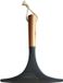 MSV Raamwisser met Bamboe Handgreep - Raamkrabber en Douchekrabber - Zwart - 25,5 x 23 cm