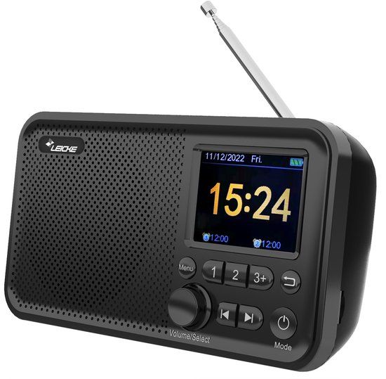 LEICKE DJ Roxxx DAB+ Radio | Bluetooth 3.1 | Black