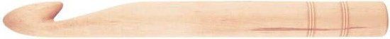 KnitPro Jumbo Birch Haaknaald - Maat: 18 mm - Berkenhout - Multikleur
