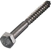Hoenderdaal Houtdraadbout Rvs 8 x 70 mm DIN 571 A2 - Doos à 50 stuks