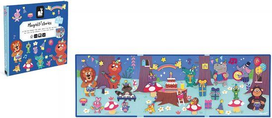 Janod - Magneti Stories - Dierenfeest – Educatieve magneetset