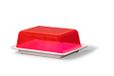 Kimmel Botervloot, kunststof, wit/transparant rood