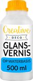 Creative Deco Professionele Acryl Vernis Glans Transparant – 500ml – Acrylverf Waterbasis