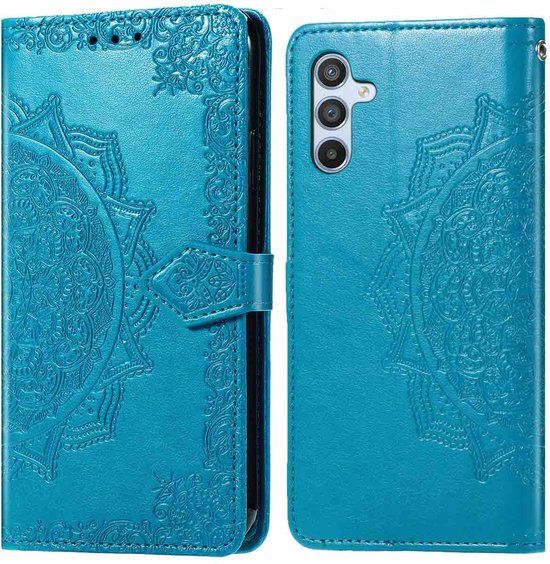 imoshion Hoesje - Geschikt voor Samsung Galaxy A56 (5G) - Mandala Bookcase - Turquoise