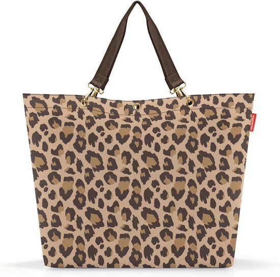 Reisenthel Shopper XL Strandtas - 35L - Leo Macchiato Bruin - rPet - 44.5 x 67 cm - 2024