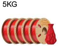 PETG filament pour imprimante 3D - 1,75 mm - bobine de 5 kg - tolérance ±0,03 mm - adapté à l'impression FDM - couleur : Rouge