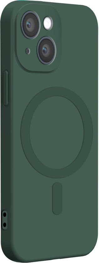 Bigben Connected, Hoesje geschikt voor iPhone 14 Plus - Siliconen MagSafe Compatibel, Groen
