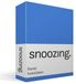 Snoozing Flanel Hoeslaken - Lits-jumeaux (200x200 cm) - Blauw