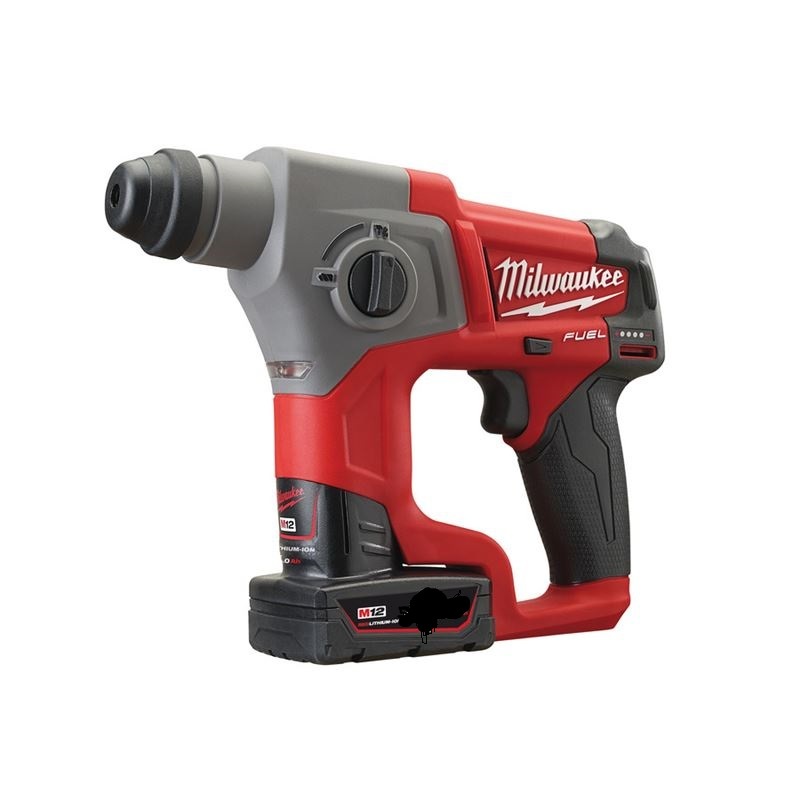 Milwaukee M 12 CH 202 C 12 V accu SDS boorhamer set 2 x 2