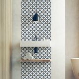 Ambiance Sticker Zelfklevende tegelmuurstickers voor keuken en badkamer - 24 CAMILLO AZULEJOS tegelstickers - 24 stickers 10x10cm