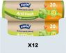 Swirl Aanbieding: 12x Swirl vuilniszakken scheurvast & lekvrij Actifresh 20 liter