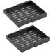 Haloyo® Lot De 2 Tiroir télescopique coulissant cuisine, tiroirs de cuisine coulissants, rangement panier étagère coulissante pour placard de cuisine, 32-52x42x7.5cm-noir
