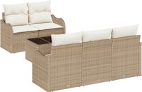 vidaXL Tuinbank Set Beige en Crème