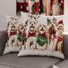 PETTI Artigiani Italiani - Paar kussenslopen 35 x 35 cm van microvezel, kerstdecoratie