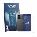 Savvies - Screenprotector voor Honor 600 (Voor+Camera) - Folie Beschermfolie transparant 6 Stuks