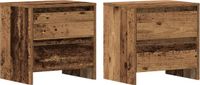 vidaXL Nachtkastje Oud hout bewerkt hout 45 x 34 x 44,5 cm