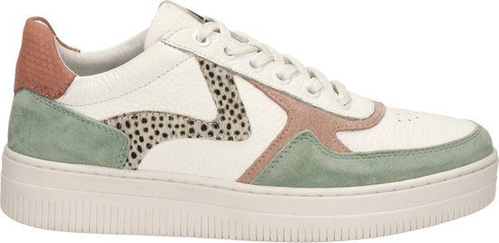 Maruti Momo Sneakers - Green/White/Pixel Offwhite - Women's Size 37 - Leather