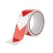 IDEA HOME Waarschuwingstape Fluo AVR Reflecterend Zelfklevend Wit-Rood Pijlpatroon Markeringstape 50mm x 5m