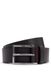 HUGO Leren Riem Geek Sz35 Leather Belt W80 Dark Brown Donkerbruin