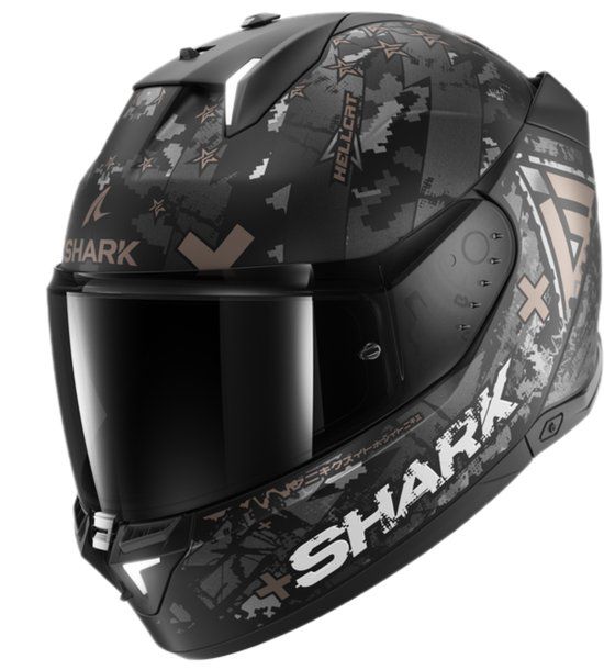 Shark SKWAL i3 HELLCAT Mat Black Chrom Anthracite - Maat M