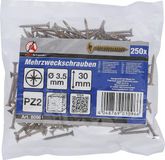 BGS Do it yourself BGS Multischroeven - kruiskop PZ2 - 3,5 x 30 mm - 250 stuks