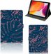 B2Ctelecom iPad 10.2 2019 | iPad 10.2 2020 | 10.2 2021 Housse pour tablette Feuilles de palmier