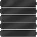 LARS360 Tuiles de béton noires pour bordures, hauteur 15 cm, bordure métallique pour gazon 50 mètres, piquets de bordure en métal galvanisé, bordure de tonte robuste pour jardin et pelouse