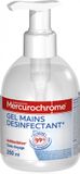 MERCUROCHROME Gel hydroalcoolique pour les mains - Efficace contre les bactéries/virus - 250 ml
