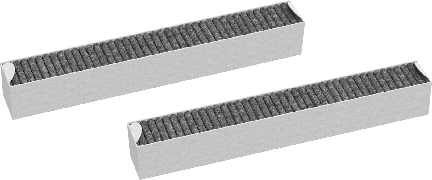 Miele DKF 30-P Afzuigkap filter - 2 stuks - Zwart/Grijs