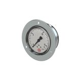Riegler 101857-308/40 standaardmano, frontring verchr., G 1/8 achter, 0-25,0 bar, Ø 40, 1 st.